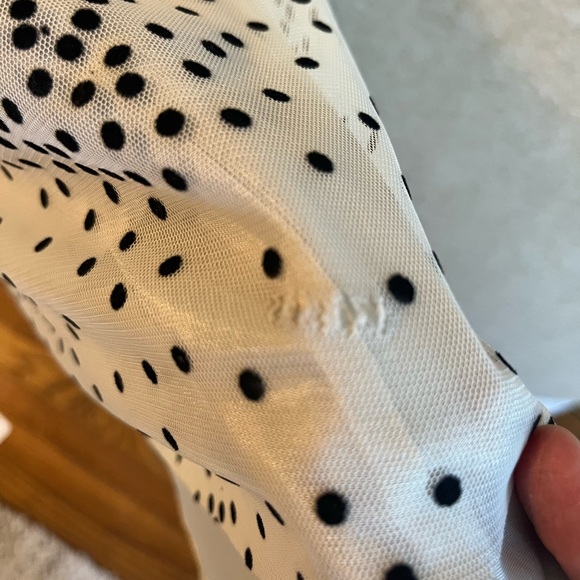 BCBG MaxAzria Black White polka dot cocktail dress - Size 10 - Picture 11 of 12